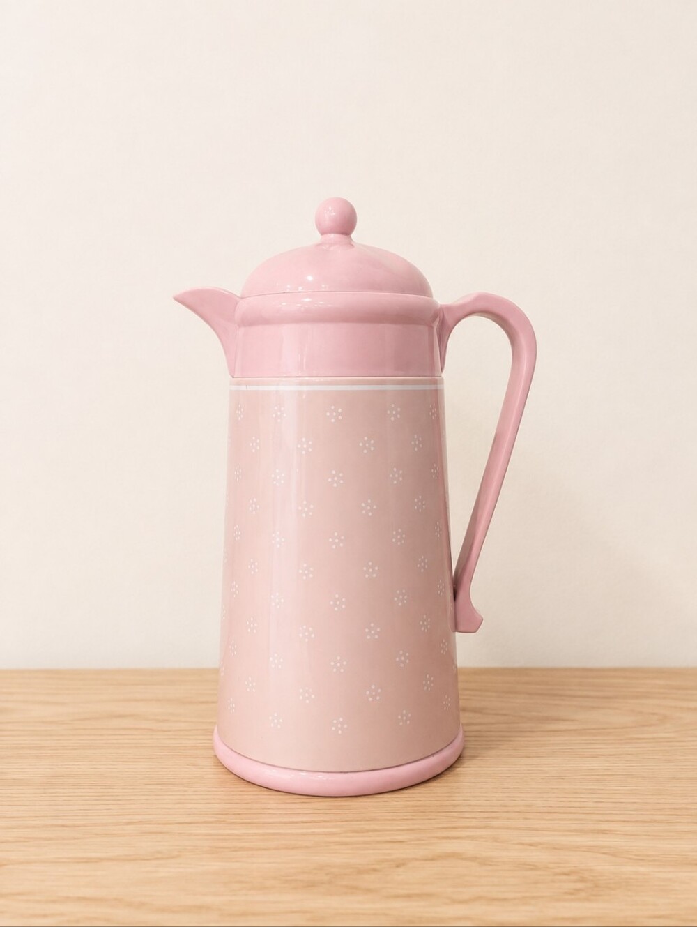 Pink Floral Matte Thermal Coffee Carafe